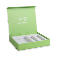 Boîte de collection en carton pour emballage de flacons de parfum, avec insert en EVA découpé, en forme de livre, en papier blanc, pour emballage de flacons cosmétiques