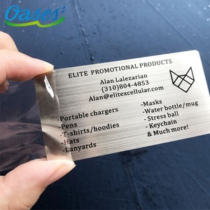 Biglietto <span class=keywords><strong>da</strong></span> <span class=keywords><strong>visita</strong></span> in metallo bianco con carta di garanzia spazzolata e argento di lusso personalizzato con carta di credito - Product Image 6