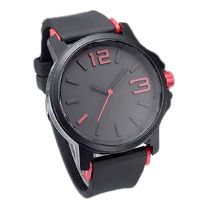 Black Younger Design Fashion Modern Boys Teenagers Wrist Brief Clock Watches Saat