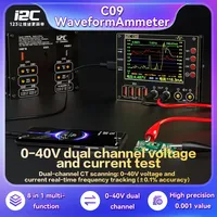 Medidor de Corriente de Onda I2C C09 0.001V/A, Multímetro de Alta Precisión de Doble Canal, Herramienta de Prueba de Carga Rápida para Reparación de Teléfonos