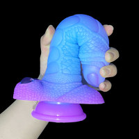 Stimulateur vaginal du point G, stimulateur de prostate masculine, pénis d'éléphant, dildo anal animal, dildo en silicone souple, énorme dildo monstre dragon pour femmes
