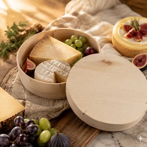 Cajas de Queso Francesas Tradicionales con Logotipo Personalizado para Maduración de <span class=keywords><strong>Camembert</strong></span> y Brie, Caja Transpirable de Chapa de Madera de Álamo, Estapillada, al por Mayor - Product Image 2