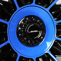 Jantes en alliage d'aluminium rose-bleu LSGZL 16-24 pouces, jantes de voiture tout-terrain 18 19 20 21 22 23 24 pouces 5x112 5x120 5x130