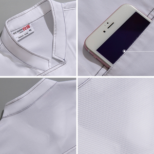 เสื้อเชฟแขนสั้นสำหรับผู้ชายเสื้อลำลองสุดฮอตสำหรับฤดูร้อนเสื้อเชฟแขนสั้นมีโลโก้ - Product Image 6