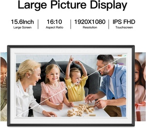 15.6inch Extra <b>Large</b> Digital Picture <b>Frame</b> WiFi Smart Digital <b>Photo</b> <b>Frame</b> FHD Touchscreen 32GB,Remotely Send <b>Photos</b> Videos Uhale - Product Image 2