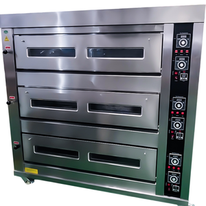 HELAXEN New Commercial Gas 3-Deck Digital Control Steam Heat Source Stainless Steel Energy-Saving Durable Cake <strong>Baking</strong> <strong>Easy</strong> - Product Image 1