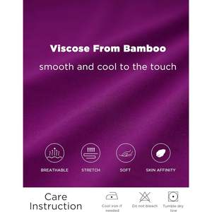 Ensemble pyjama en viscose de bambou personnalisé pour femmes, vêtements de nuit doux à manches longues, haut à col en V avec pantalon, vêtements de détente - Product Image 5