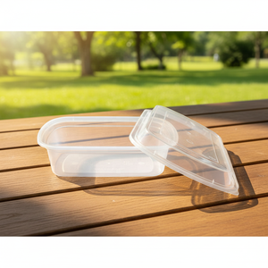 Contenedor de Almacenamiento de Alimentos Desechable HACAMY, Libre de BPA, PP, Tapa Segura, Diseño Plegable, Alta Capacidad - Product Image 1