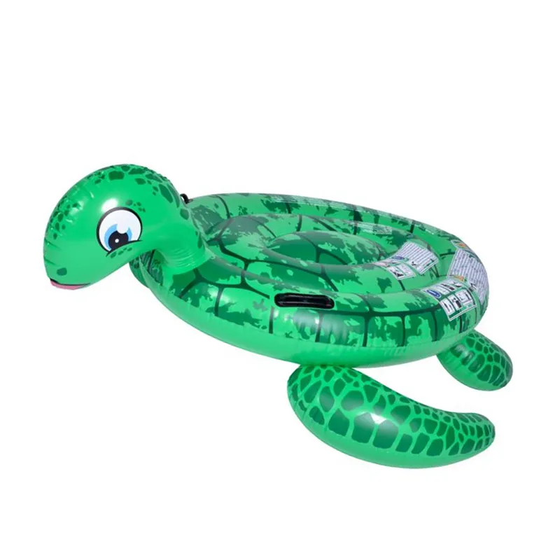 B03 جيلونغ 37611 سلحفاة بحرية قابلة للنفخ يطفو على شكل حيوان ركاب حمام سباحة للأطفال ألعاب المياه لسباحة المتعة