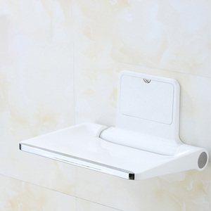 Asiento de Ducha Plegable para Montar en la Pared, Plástico ABS, Moderno, Blanco, Tamaño Personalizado, Material de Seguridad para Baño, Apartamento, Almacén - Product Image 4