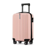 Valise à roulettes 20 pouces en PP avec fermeture éclair, idéale pour les voyages d'affaires, bagage cabine léger, directement de l'usine, parfaite pour les déplacements professionnels