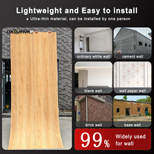 Revestimiento de Pared de Piedra Flexible Delgada, Moderno Mostrador de Recepción, Collar con Anillo y Colgante para Cocina y Baño - Product Image 2