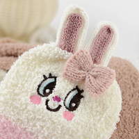 Chaussettes en polaire corail en gros, épaisses, pour la maison, pour dormir, amusantes, chaussettes moelleuses pour le sol