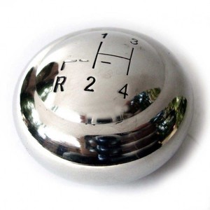 Pomo <span class=keywords><strong>de</strong></span> Palanca <span class=keywords><strong>de</strong></span> Cambios <span class=keywords><strong>de</strong></span> 12 mm Compatible con VW Tipo 1 Beetle/Bug Tipo 2 Bus Karmann Ghia Thing, Aluminio Cromado - Product Image 2