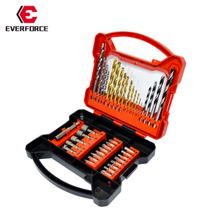 Everforce 41 Pc Drill Bit Set Twist Drill Straight Shank Metal Drilling Kit - Product Image 1