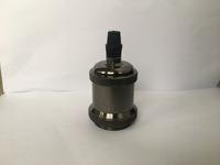 Douille de suspension vintage E27 E26 en aluminium couleur laiton vieilli, style à vis, 5x5x9cm, pour éclairage industriel intérieur DIY