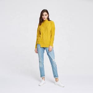 yellow angora sweater