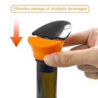 Tapones Reutilizables de Plástico y Silicona de Grado Alimenticio para Botellas de Vino y Champán con Logotipo Personalizado