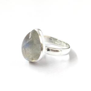 แหวนลาบราดอไรต์ เงินแท้ 925 แหวนพลอยลาบราดอไรต์ งานแฮนด์เมด คอลเลคชั่นแหวนสวย เครื่องประดับเงิน ราคาขายส่ง - Product Image 2