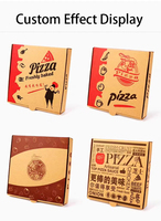 Boîte à pizza personnalisée Nicro, emballage alimentaire, emballage pour plats à emporter, boîtes en papier kraft pliables, carton à pizza jetable pour emporter
