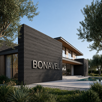 Revêtement mural flexible en pierre de terre battue noire MCM, ignifuge, imperméable, panneaux souples pour la décoration intérieure et extérieure