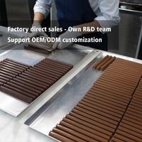 Barre de chocolat au goût riche et intense - Boîte de 4 pièces, collation décontractée pour enfants, chocolats en gros directement de l'usine