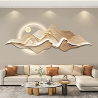 Décoration Murale Maison LED en Acrylique Motif Diamant Tableau Mural Décoratif Œuvre d'Art à Suspendre Peintures et Arts Muraux