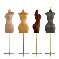 Mannequin Buste Haut de Gamme en Mousse sur Pied Femme Grande Poitrine pour Présentation de Vêtements