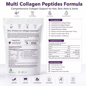 Integratore OEM Multi Super Collagene in Polvere con Peptidi, Acido Ialuronico e Vitamina C per Bellezza di Pelle e Crescita dei Capelli, 2 Libbre - Product Image 4