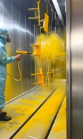 Yüksek Sıcaklıkta Kürleşen Toz Boya Elektrostatik Sprey Epoksi Polyester Toz Boya Metal Donanım Alüminyum Profil için