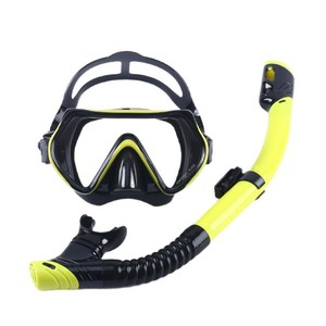 Aishangyou Snorkeling Mask And Snorkel <b>Set</b> One Size Liquid Silicone <b>PC</b> PVC High Definition Large Frame Diving Gear - Product Image 1