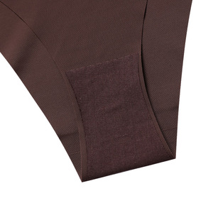 <span class=keywords><strong>Culotte</strong></span> de sport en soie glacée sans couture pour femmes, taille basse, grande taille, respirante, avec entrejambe pur - Product Image 4