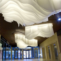 Décoration de plafond de mariage de luxe personnalisée de haute qualité, rideau en papier texturé ignifuge et résistant au feu, suspension de plafond