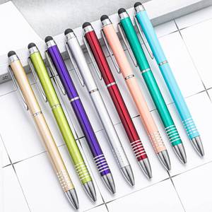 Creative Slim Spot <b>Multi</b> <b>Color</b> Stylus Metal Ballpoint <b>Pen</b> With Laser Engraving Custom Logo Wholesales Mobile Phone Computer - Product Image 6