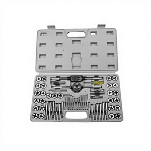 ชุดเครื่องมือต๊าปเกลียวและไดส์ Pexmientas 60 ชิ้น แบบเมตริกและ SAE พร้อมด้ามจับประแจ ที่ยึด และสกรู - Product Image 1