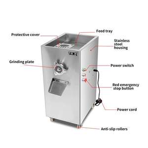 Picadora de Carne Eléctrica Comercial para Restaurante, para Carne de Res/Cerdo/<span class=keywords><strong>Pollo</strong></span>, 200 kg/h, Máquina de Rellenar de Acero Inoxidable, Molinillo de Carne - Product Image 2