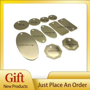 Taglio Laser personalizzato che timbra l'etichetta in metallo d'attaccatura di alluminio d'<span class=keywords><strong>ottone</strong></span> con il Logo certificato ISO9001 - Product Image 2