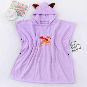 Garçons et filles absorbant corail polaire bébé enfants serviettes <span class=keywords><strong>de</strong></span> <span class=keywords><strong>bain</strong></span> à capuche pull caractère microfibre <span class=keywords><strong>cape</strong></span> avec boutons-pression latéraux - Product Image 6