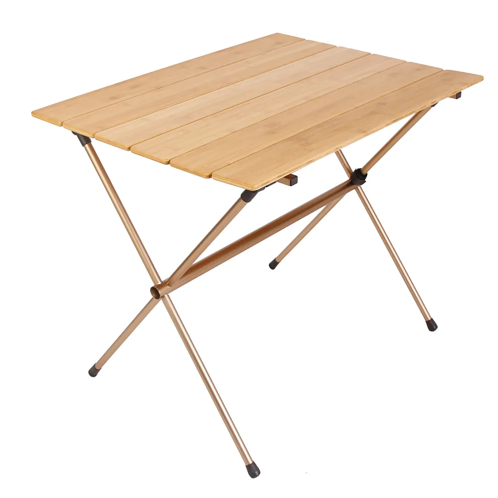 NPOT ECO friendly outdoor camping picnic tables bamboo top Stable Table Solid Wood Driving Tour Barbecue Picnic Table