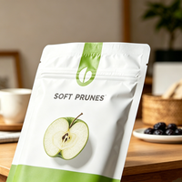 Sachet Doypack Personnalisé Imprimé avec Fermeture Éclair, Doublure en Feuille d'Aluminium, Emballage Alimentaire pour Prunes Séchées, Noix et Snacks Bio