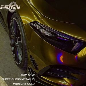 Super brillante Midnight Gold Car Wrapping vinilo autocurativo a prueba de UV Anti Scratch Color Changing Films para coches - Product Image 3