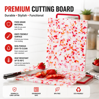 Planche à découper en polyéthylène aspect granit sophistiqué, tapis en HDPE durable pour la cuisine professionnelle et l'approvisionnement hôtelier