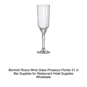 Verre à Prosecco Florian 21 cl H 22 cm Ø 6,5 cm Bormioli Rocco - Product Image 2
