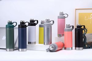 Thermos isotherme portable en acier inoxydable avec poignée et joint en caoutchouc, isolation thermique 6-12h, idéal pour toutes les occasions, extérieur et voiture - Product Image 3