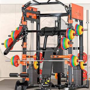 Máquina <span class=keywords><strong>Smith</strong></span> multifunción profesional para gimnasio en casa <span class=keywords><strong>con</strong></span> estante para sentadillas, <span class=keywords><strong>prensa</strong></span> de banco y cubierta Pec para entrenamiento físico integral - Product Image 1