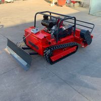 Tondeuse à gazon sur chenilles diesel à système hydraulique haute puissance 28V, industrielle tout-terrain pour l'entretien paysager commercial