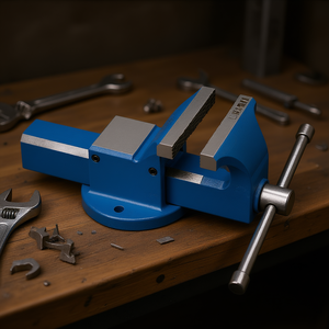 Tornillo de Banco de Acero Fervi de 6 Pulgadas con Mordazas Ajustables, Herramienta de Taller de Alta Resistencia - Product Image 3