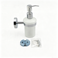Distributeur de savon mural de haute qualité, directement de l'usine, rechargeable, en verre, pour salle de bain