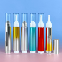Emballage de seringue cosmétique rose vide, flacon de sérum pour le visage pour cosmétiques