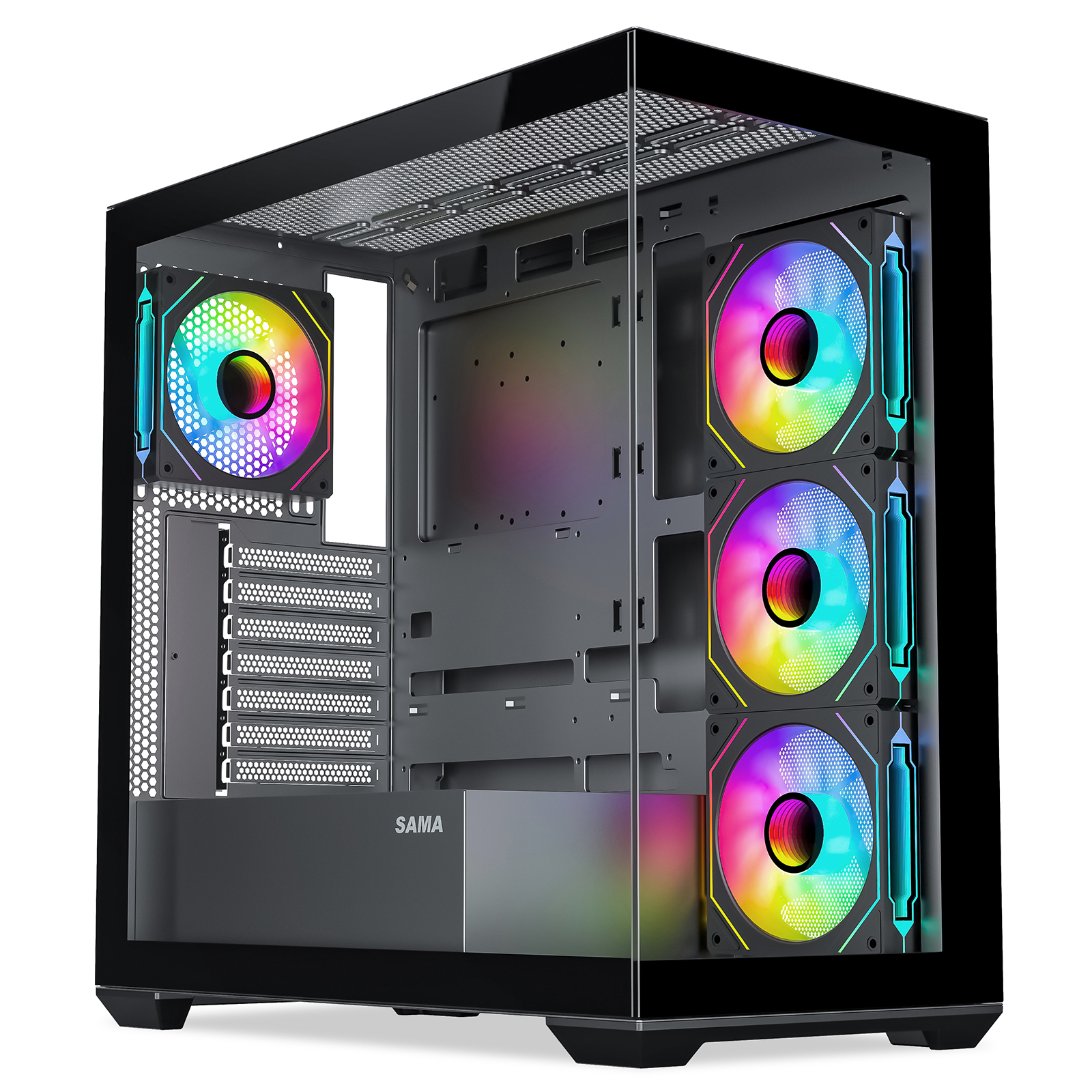 SAMA SV-01 Mid Tower PC Case with Tempered Glass Side Panel